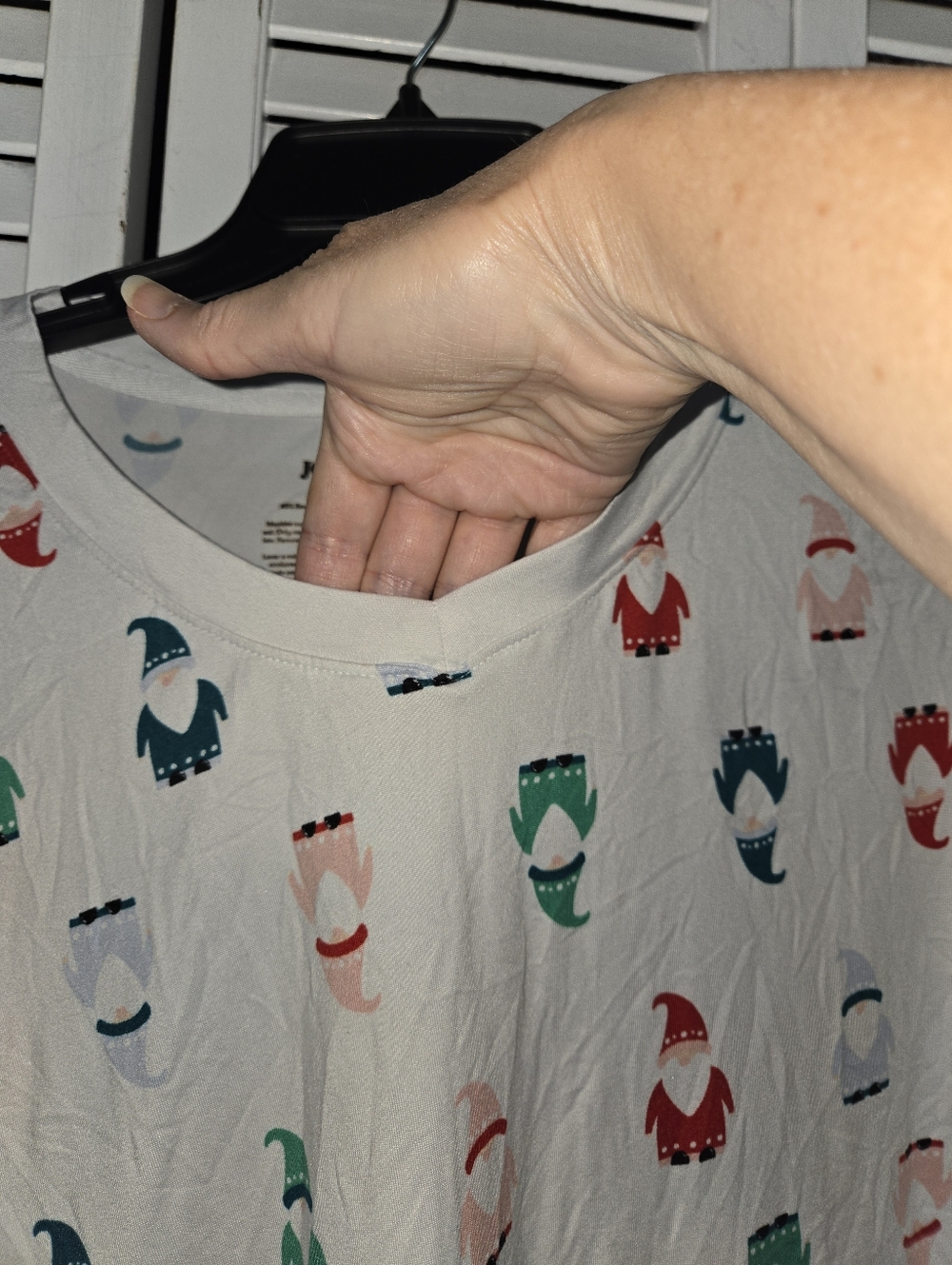 Joyspun Women's XL Holiday Gnome Pajama Set - Multi-Color Print - Picture 2 of 12